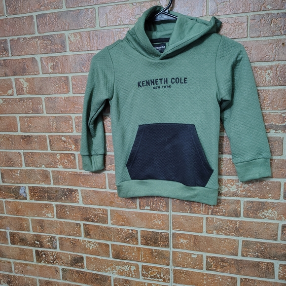 Kenneth Cole New York Green and Black Kids Hoodie - Picture 1 of 5